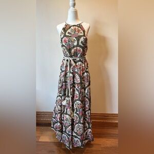RHODE Julia Maxi Tiered dress, MUSHROOM PRINT